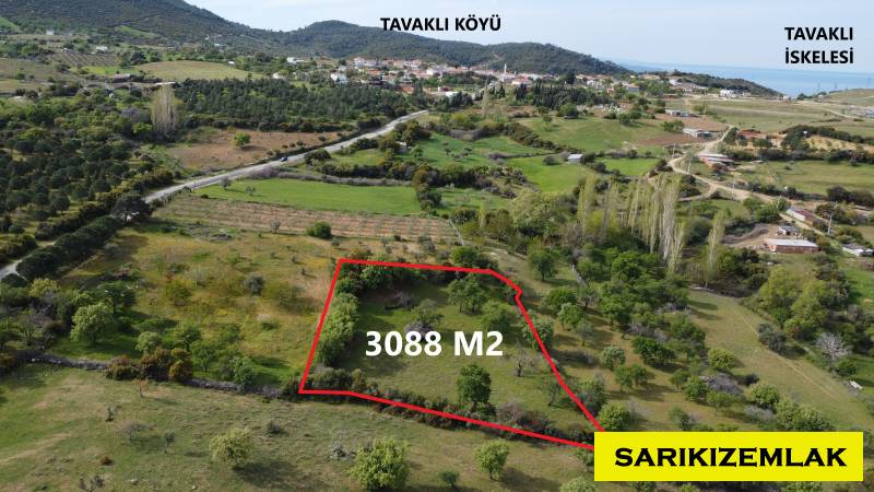 Tavaklı Köyü`nde Deniz Manzaralı, Doğayla İç İçe Satılık Arazi!